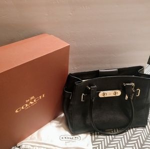 Coach Black swagger bag
